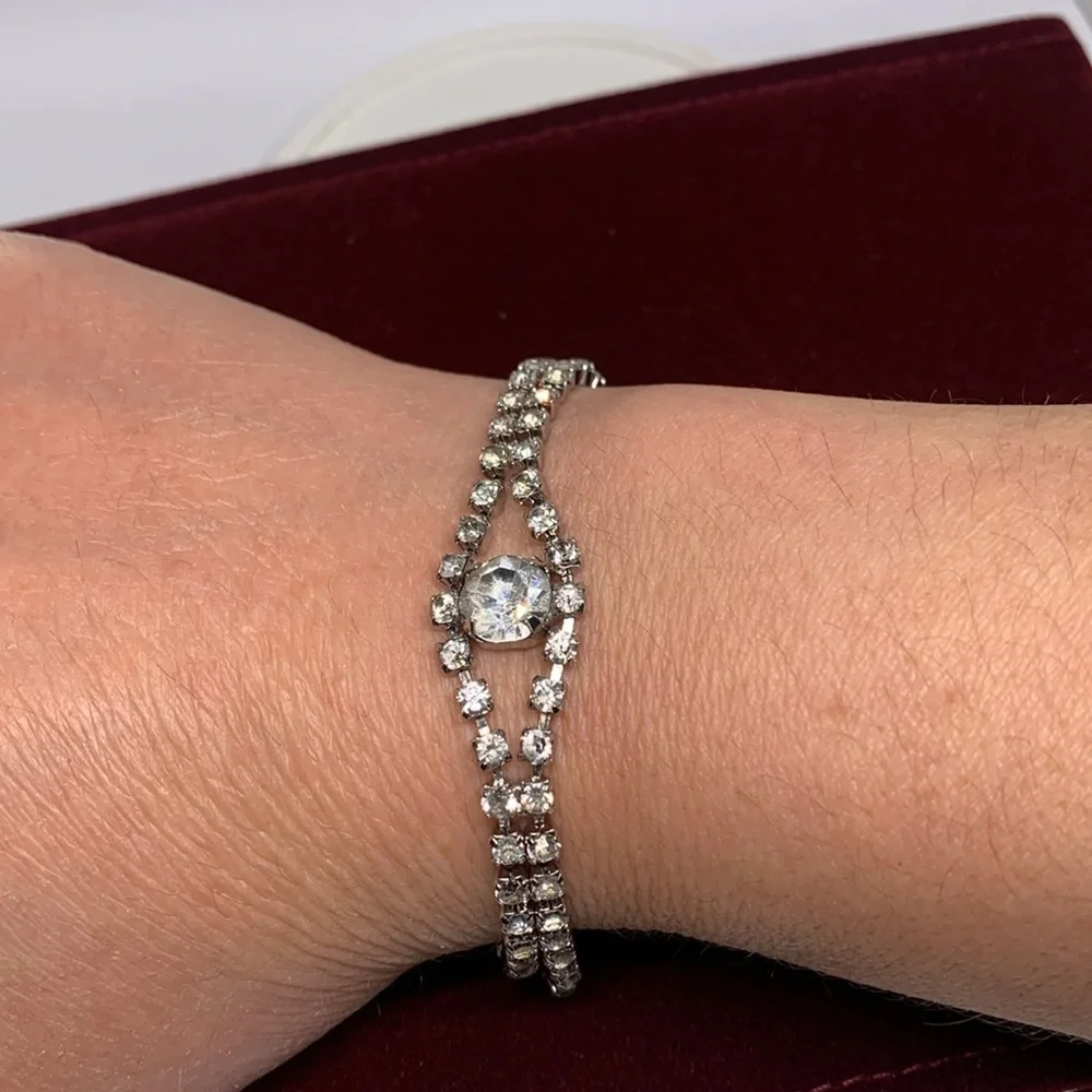 Vintage rhinestone bracelet
